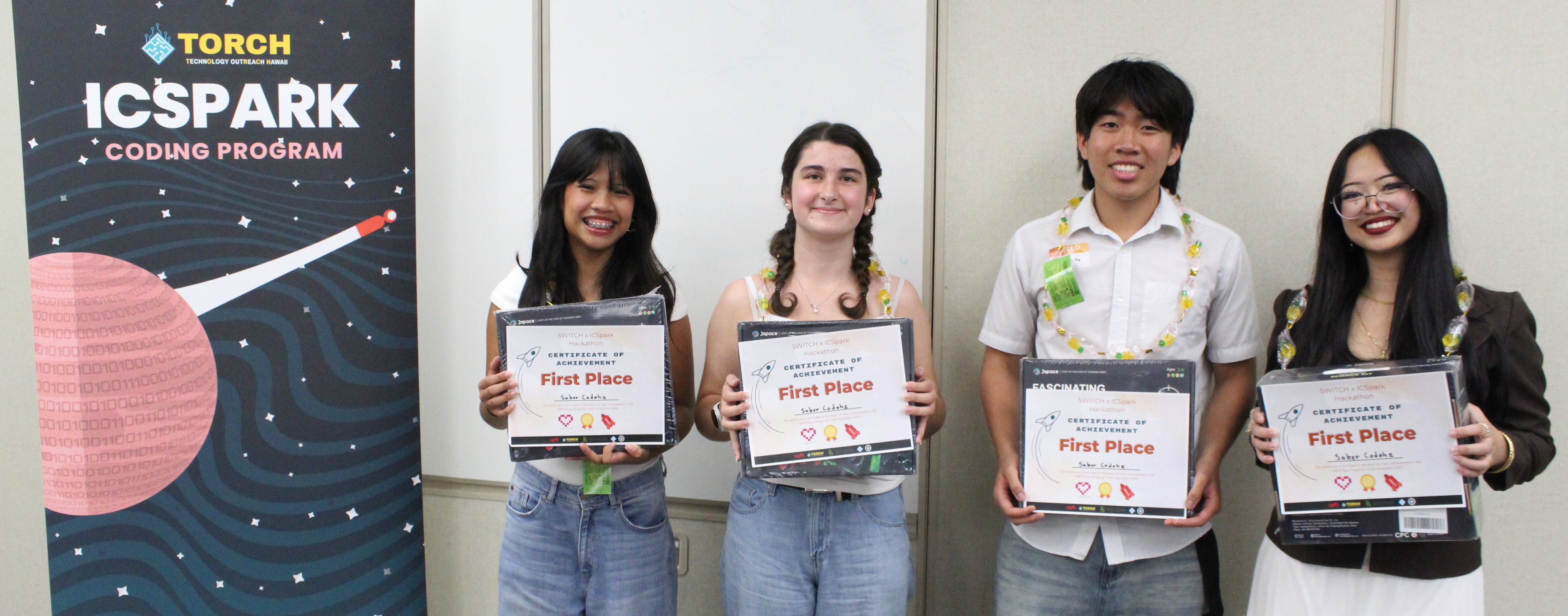 ICSpark team celebrating